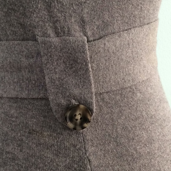 Converse Gray Cowl Neck ShortSleeve Belted Sweater - Picture 5 of 8